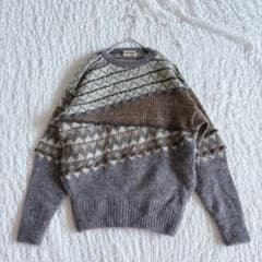 【希少70s】ISSEY MIYAKE オールスタイル 期 ヴィンテージ ニット 希少【イッセイミヤケ】70s ヴィンテージ オールスタイル パッチワーク