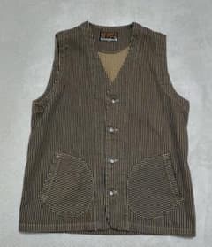 AT-DIRTY ウォバッシュストライプ ベスト Mサイズのサムネイル