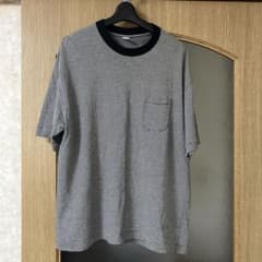 ends and means CH限定 ヘンプ混 ストライプポケットT - メルカリ