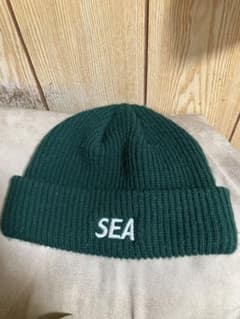 WIND AND SEA グリーン ニットキャップ USEDビーニーのサムネイル