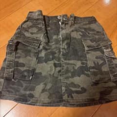 迷彩柄 カーゴミニスカートのサムネイル