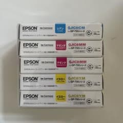 EPSON インクカートリッジ GJIC8 5本セット - メルカリ