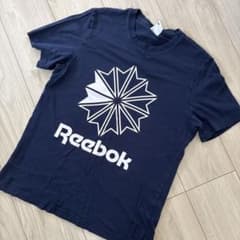 Reebok 리복 로고 티셔츠 네이비