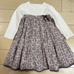 SENSE OF WONDER うさぎ柄スカートのワンピース 90cmのサムネイル