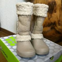 crocs nadia W6 クロックス　ナディア　ベージュ23㌢のサムネイル