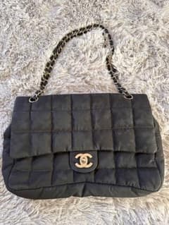 ✨希少✨CHANEL ブラック ナイロン ショルダーバッグ　チョコバーのサムネイル
