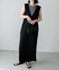 and me evernavy ジャンパースカート黒のサムネイル