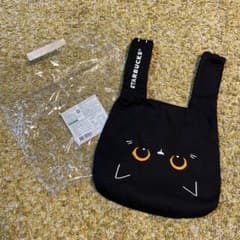 台湾　スターバックス　黒猫　バッグのサムネイル