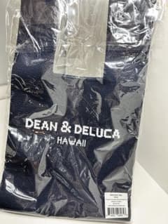 【新品】DEAN & DELUCA ハワイ限定ニットバッグ ネイビーのサムネイル