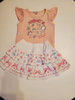 mezzo pianoスカート＆any FAMトップス　100sizeのサムネイル