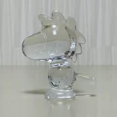 美品 Baccarat バカラ ウッドストック 置物 フィギュリン スヌーピー 美品 Baccarat バカラ ウッドストック 置物 フィギュリン スヌーピー