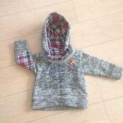 size80 肘あて付き 裏起毛 トレーナーのサムネイル