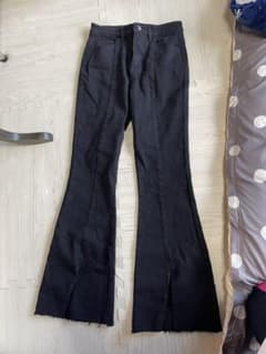 ワイドパンツ デニム 黒 新品未使用品※タグ無しのサムネイル
