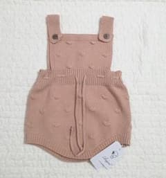 新品未使用タグ付き♡ニットサロペット ロンパースのサムネイル