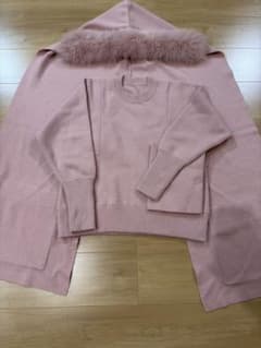 カシミア·FOXファー付きニット＆ニットセットのサムネイル