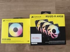 新品未開封 CORSAIR RS120 ARGB 正向1個＋リバース3個 計4個のサムネイル
