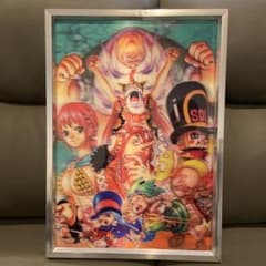 ワンピース　3Dポスター　ドレスローザ編　アルミ額縁付き
