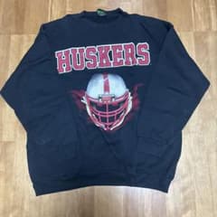 HUSKERS スウェット トレーナー ブラック XXLのサムネイル