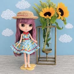 1/6ドールアウトフィット　ブライス　帽子セット　赤　＊Nicole＊のサムネイル