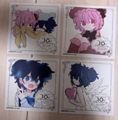 ハッピーシュガーライフ10周年ミュージアム 特典 ミニ色紙 4種セット