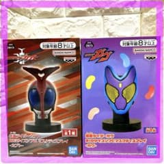 仮面ライダーカブト&ガヴBIGサイズソフビ マスクの　2体セットのサムネイル