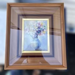 渡辺祥次 花卉 油彩 F0 額装 作家箱付き 原画 サイン入り 渡辺祥次 花卉 油彩 F0 額装 作家箱付き 原画 サイン入り - メルカリ