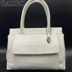 JRA公認 【美品】GARBO クロコダイル ホワイトハンドバッグ - メルカリ