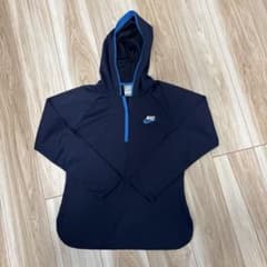 NIKE ハーフジップ パーカー ネイビー レディース