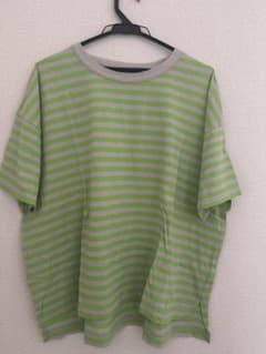 prit ボーダー柄 半袖Tシャツ ライトグリーンのサムネイル