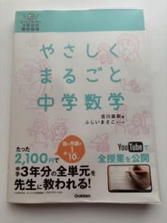 【やさしくまるごと中学数学 DVD付き】のサムネイル