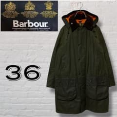 バブアー×ビームス別注　SL BORDER　オリーブ　オイルド　フード　英国製 バブアー×ビームス別注 SL BORDER オリーブ オイルド フード 英国製