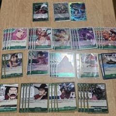 フ*@様 ワンピースカード　緑ミホーク　デッキパーツセットのサムネイル