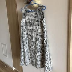 小うめさま専用 美品！綿麻の素敵ワンピのサムネイル
