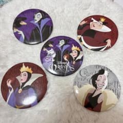 ディズニーヴィランズ 缶バッジ 5個セット - メルカリ