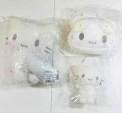 산리오 시로 푹신 푹신하고 낮잠 푹신 푹신 짱 봉제 인형 키 체인 파우치