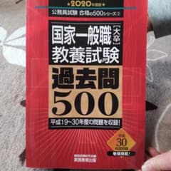 国家一般職[大卒]教養試験 過去問500[2020年度版]のサムネイル