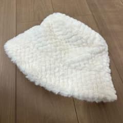 ボア素材 バケットハット ホワイトのサムネイル