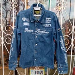 グ*ー様 BATES ベイツ ヒッコリーデニムジャケット ライダースジャケット Bates ベイツ ライダースジャケット デニムジャケット バイク