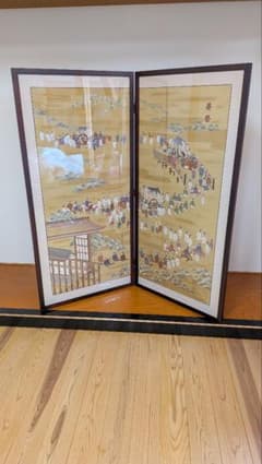 葵祭図高級屏風 二曲一隻 蘇州刺繍 伝統工芸 和風インテリア 美術品 葵祭図高級屏風 二曲一隻 蘇州刺繍 伝統工芸 和風インテリア 美術品