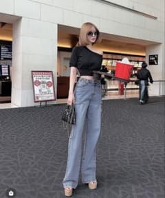 DIANTÉ フリンジデニムジャケット・スカートセット S/M|mercari