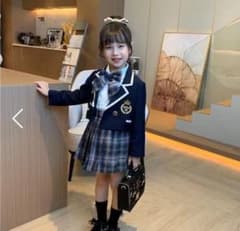 子供用 ネイビー フォーマルジャケット スカート セットのサムネイル