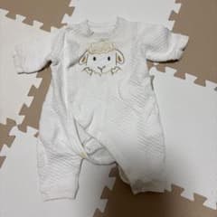 羊の刺繍 半袖ロンパース キルティングのサムネイル