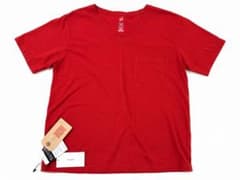 Hanes MOUSSY コラボ Vネック ポケットTシャツ レッド Mのサムネイル