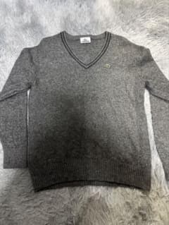LACOSTE グレー Vネックセーター サイズ3
