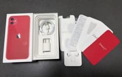 Apple iPhone 11 (赤) 箱 充電器・イヤフォン付き - メルカリ