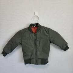 西松屋 MA-1 ジャンパー 95cm カーキ 中綿 キッズ ブルゾン 男の子のサムネイル