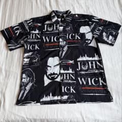 未使用!ジョンウイック john wick アロハシャツ L ヴィンテージ古着のサムネイル