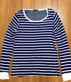 デンハム　UネックロングＴシャツ　Lのサムネイル