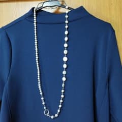 ブァンドームブティック　ロング淡水パールネックレス　繋げてロングにも。のサムネイル