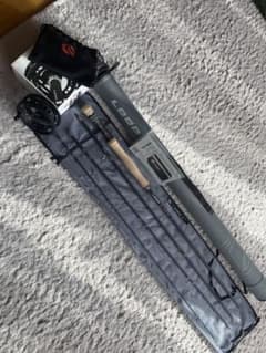 ループQロッドシングルロッドQR7100-4MF Q6/8ブラックリールセット ループQロッドシングルロッドQR7100-4MF Q6/8ブラックリールセット